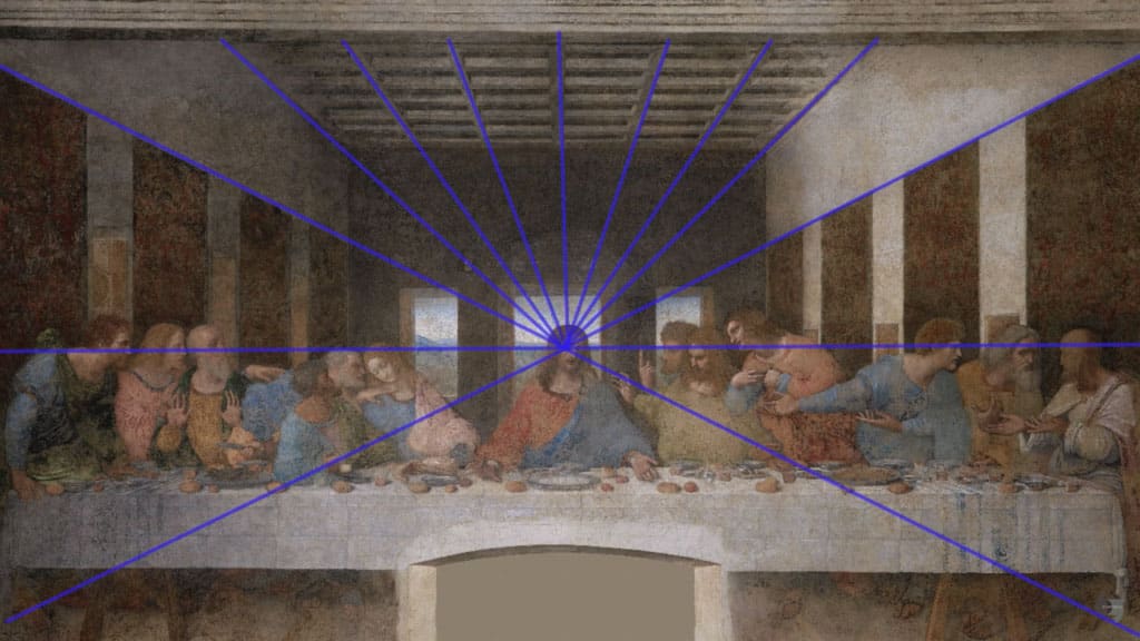 The Sun and Moon - Leonardo da Vinci, Last Supper, oil, tempera, fresco, 1495–98
