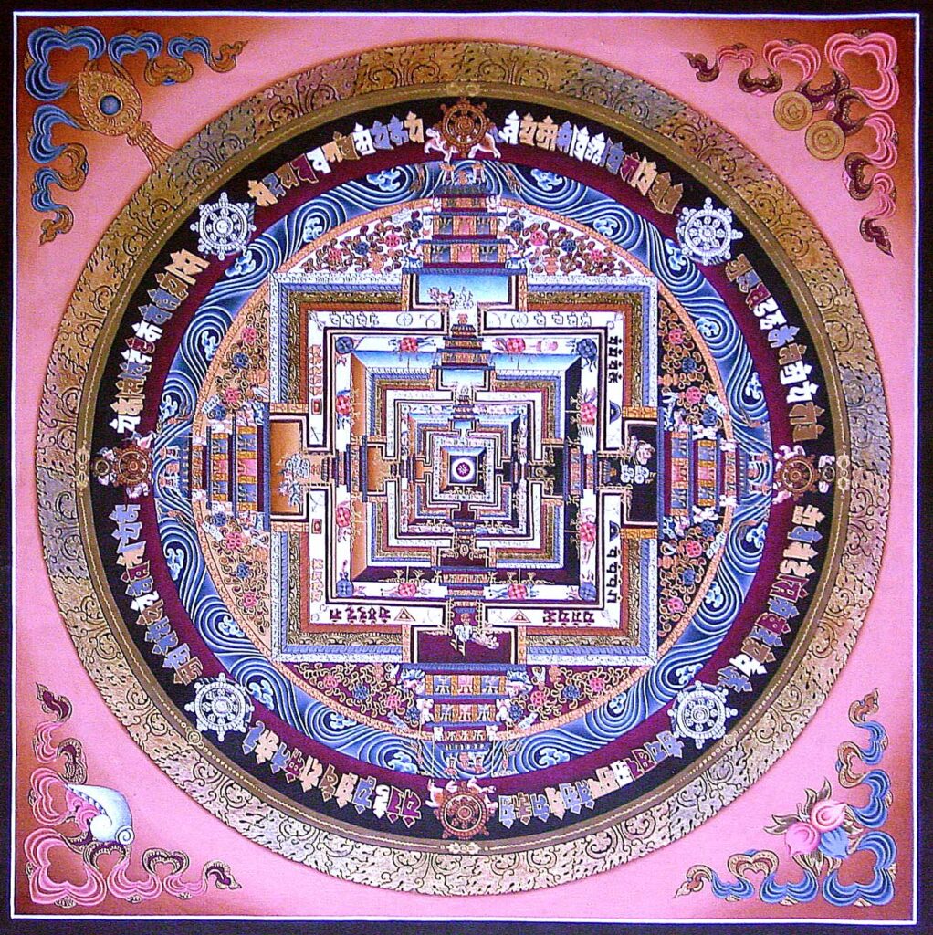 Tibetan Mandala painted in the Sera Monastery